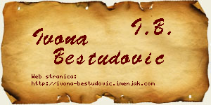Ivona Bestudović vizit kartica